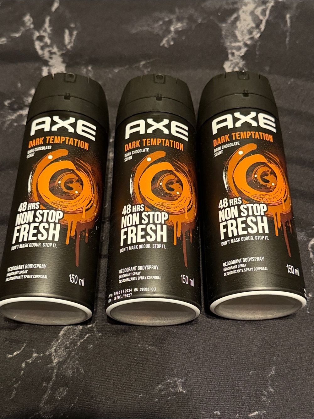 AXE Dark Temptation Deodorant Bodyspray - Black/Orange (150 ml)